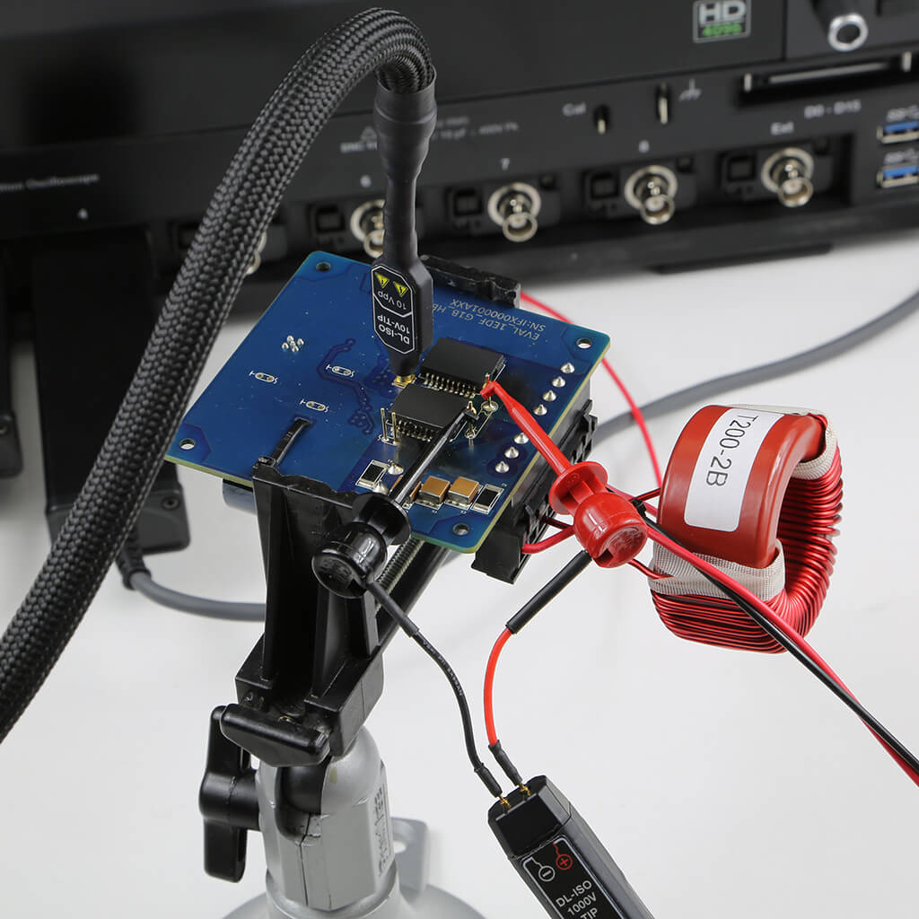 高壓光學探頭測試 GaN FET 并測量柵極驅動信號和高壓輸出