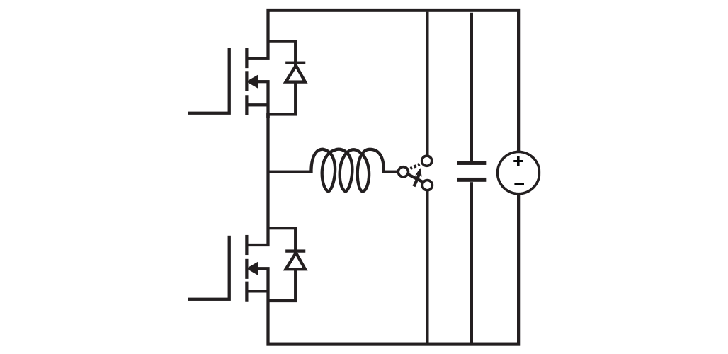 帶 MOSFET 功率半導體的雙脈沖測試程序電路
