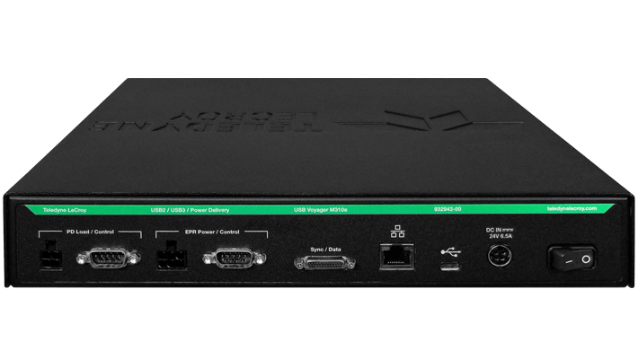 voyager m310e 協議分析儀背面