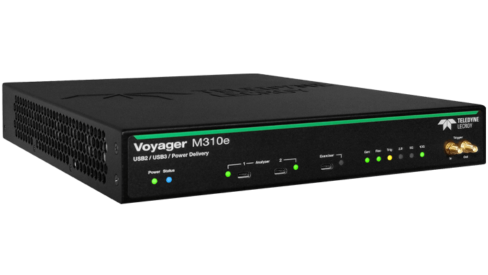 voyager m310e 協議分析儀側視圖