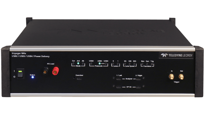 voyager m4x 協議分析儀正面