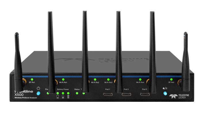 Frontline X500 協議分析儀正面圖